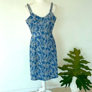 Anthropologie -HD in Paris blue sheath dress